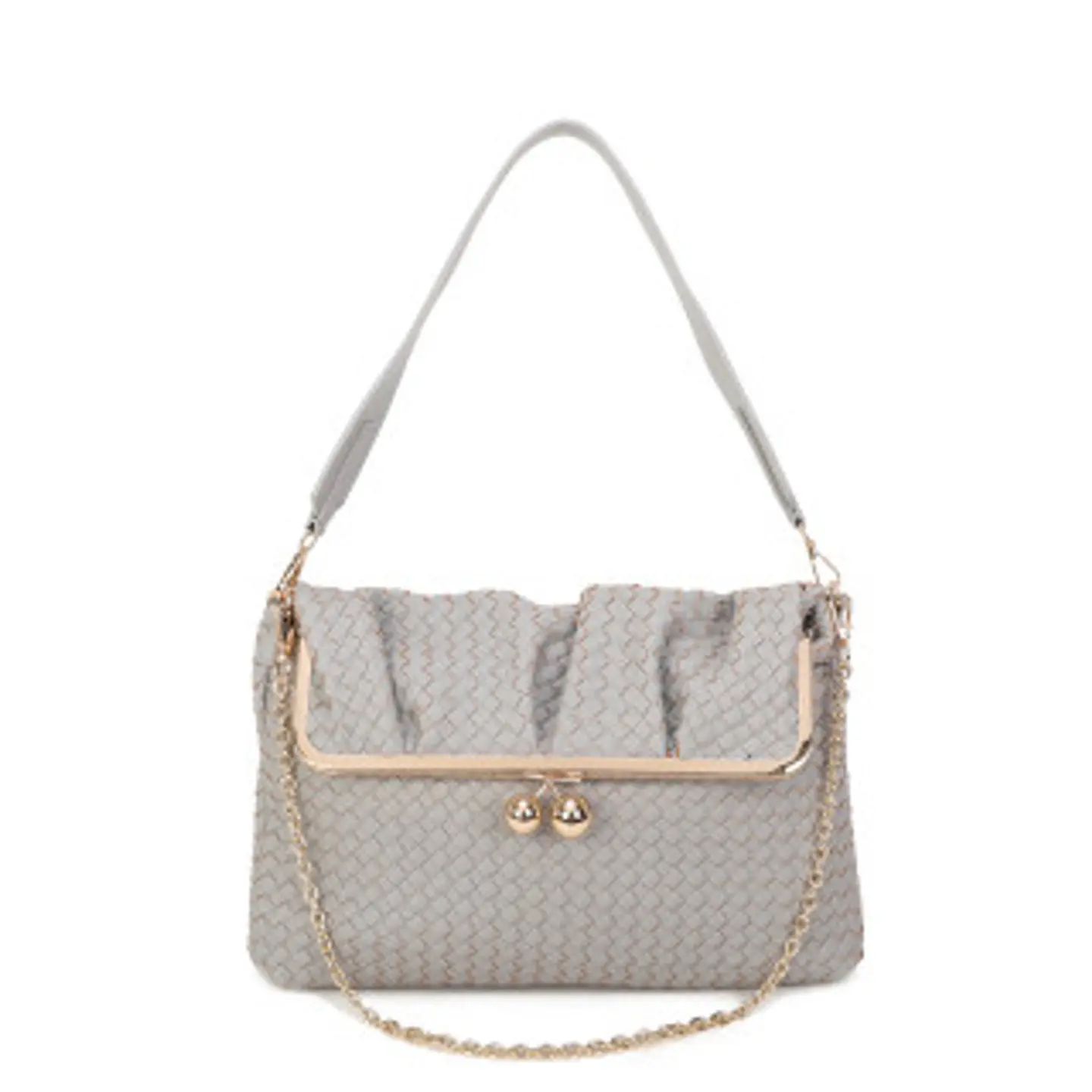 Sac bandoulière en paille silhouette ronde 1