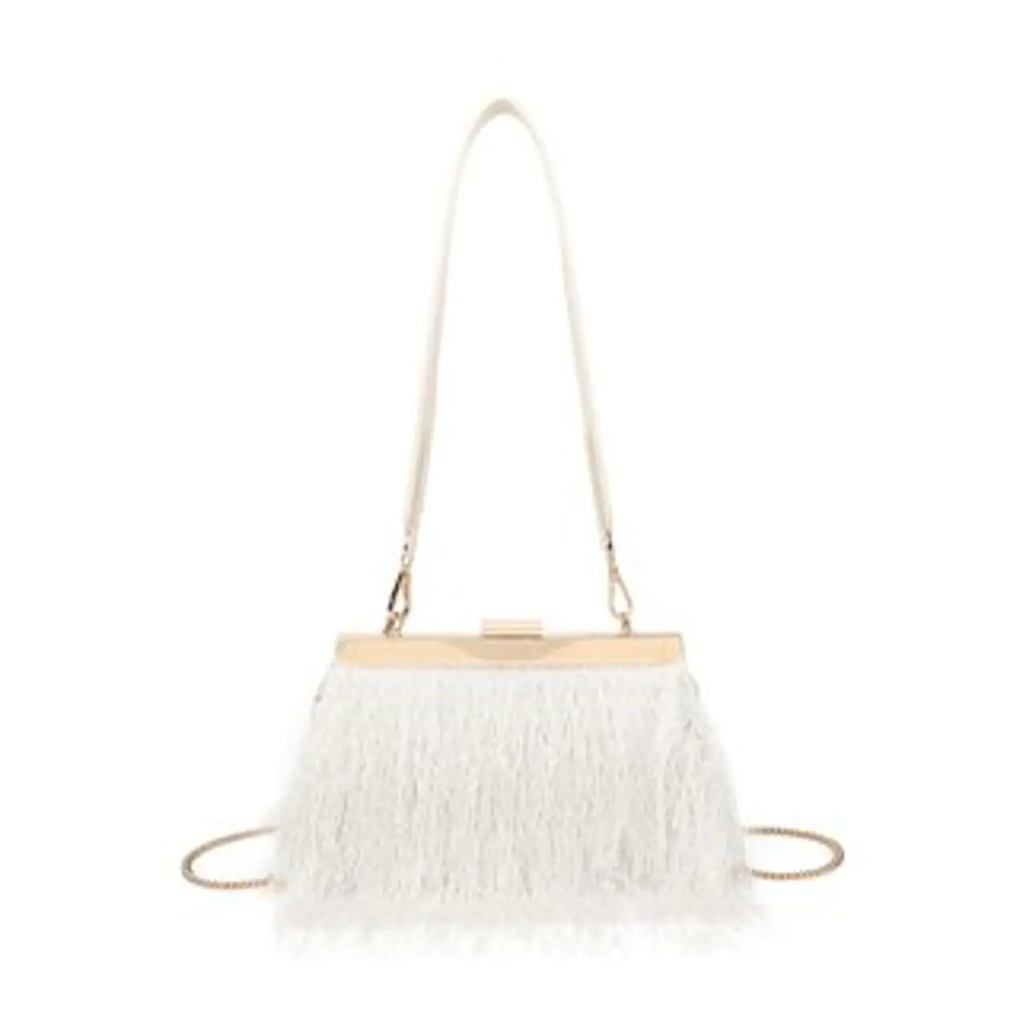 Sac bandoulière en cuir lisse classique 1
