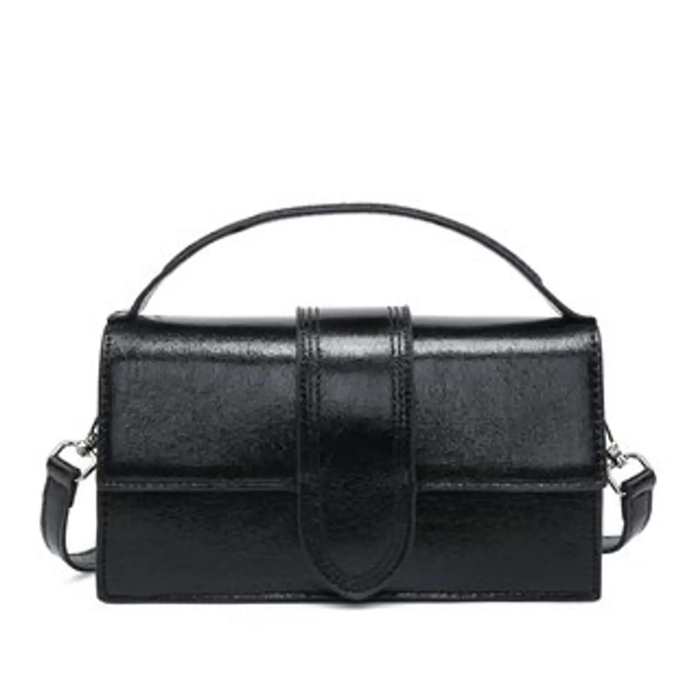 Sac bandoulière en paille à sequins 1