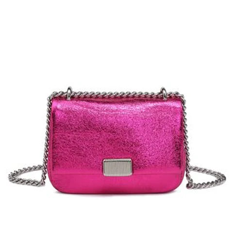 Sac bandoulière en cuir lisse classique