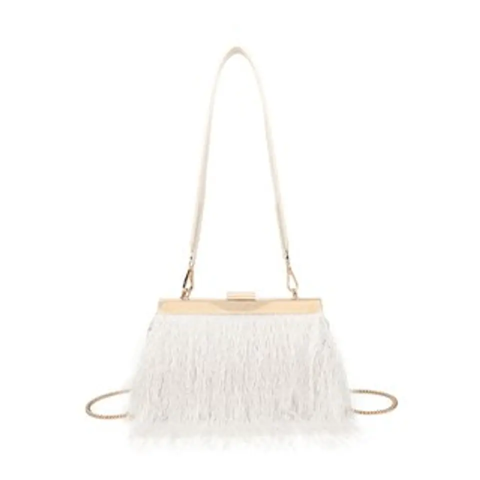 Sac bandoulière en cuir lisse classique 1