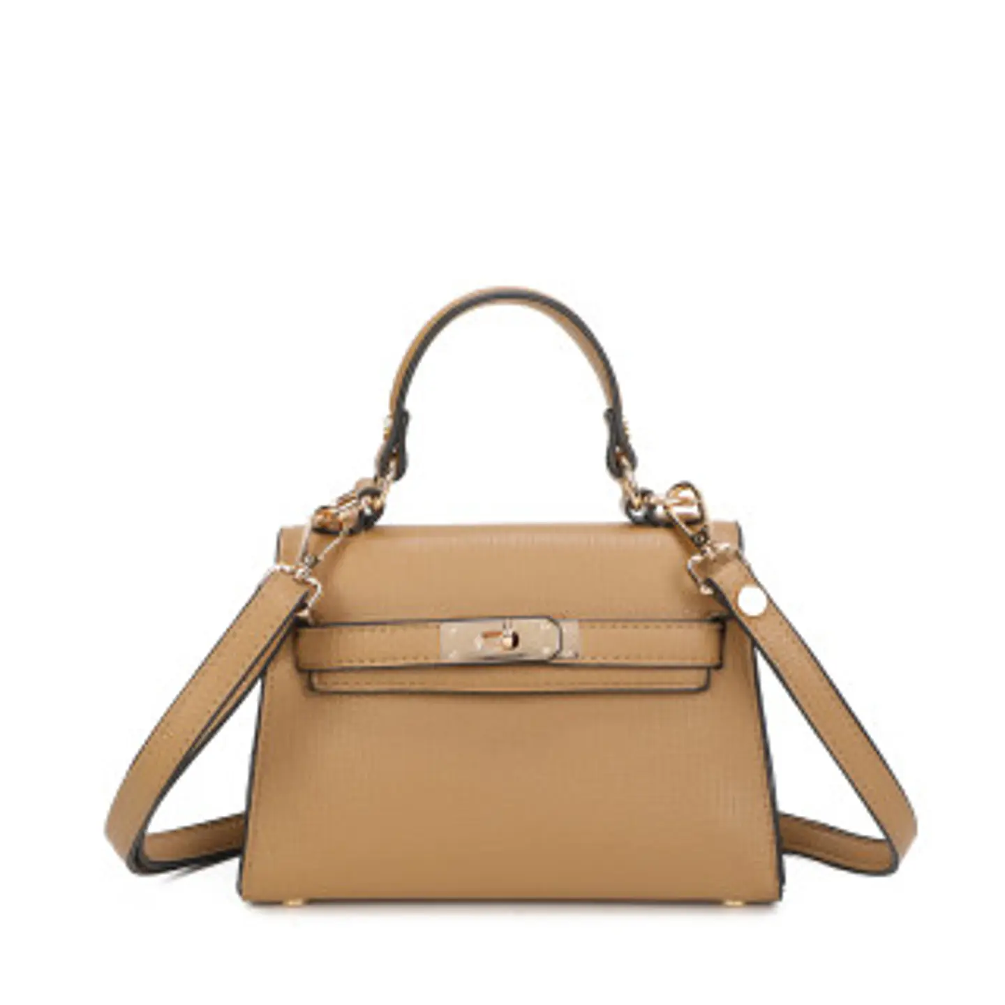 Sac bandoulière en paille tressage bicolore 1