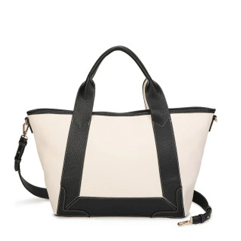 Sac de ville bicolore style working girl
