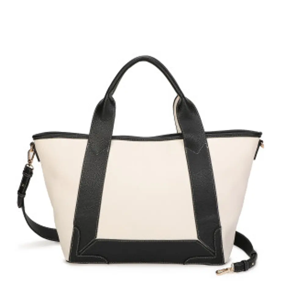 Sac de ville bicolore style working girl 1