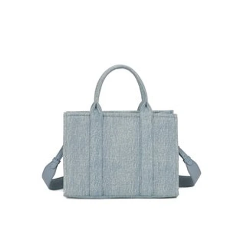 Sac shopping en jean denim strass étincelants