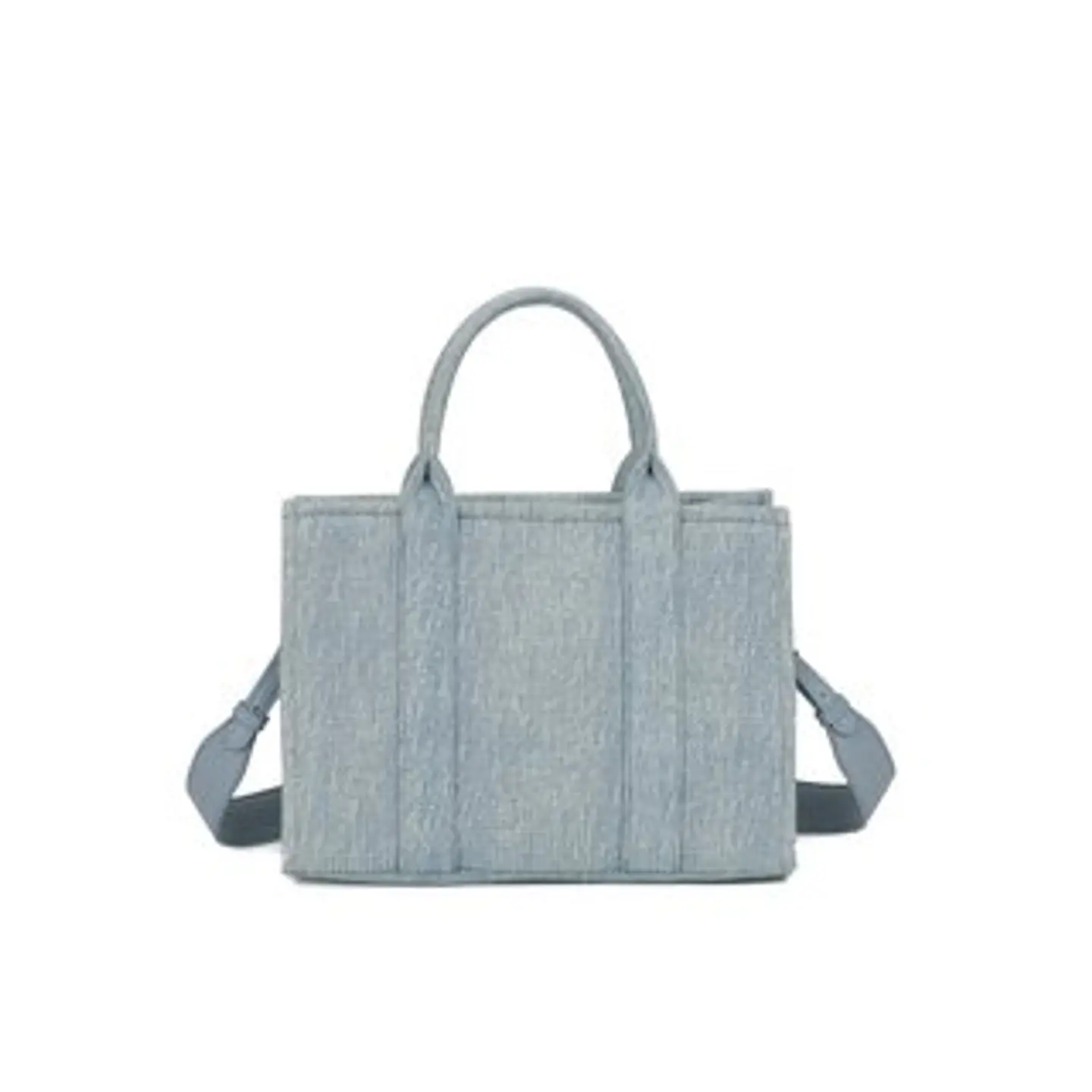 Sac shopping en jean denim strass étincelants 1