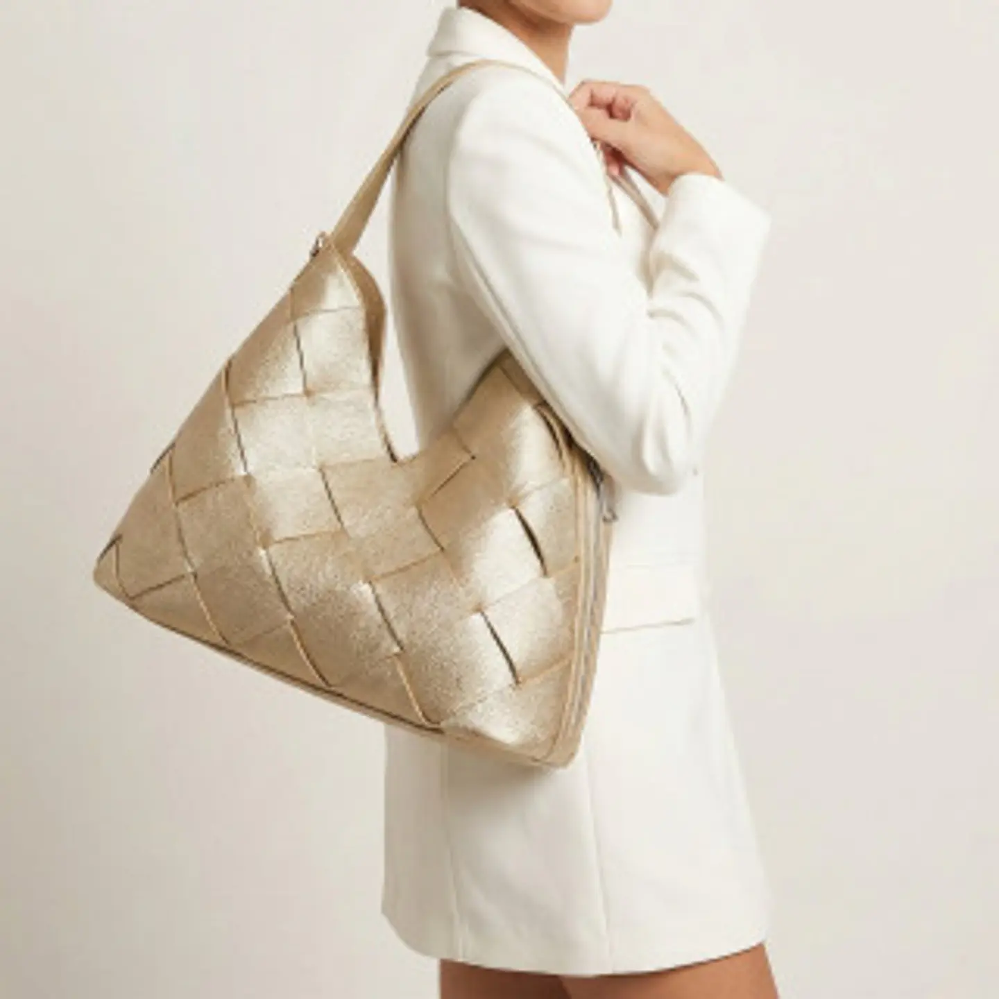 Sac fourre tout maille croisée texture originale 1