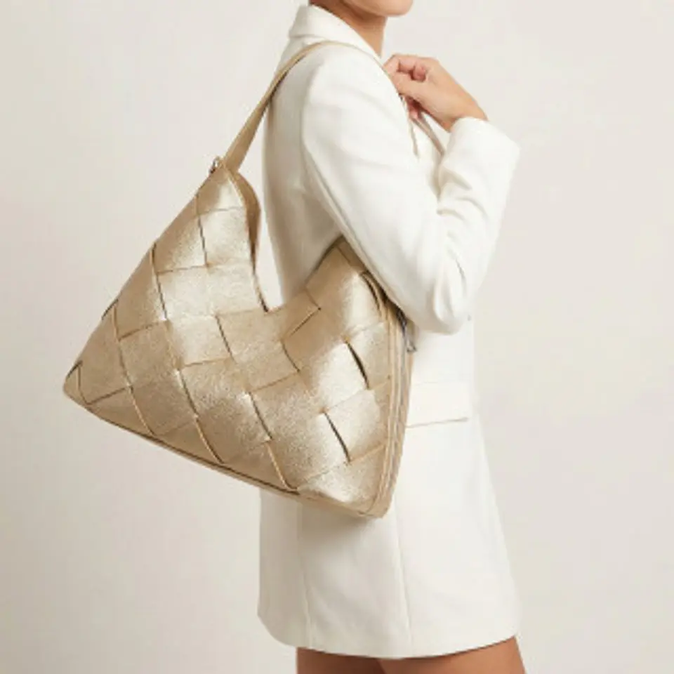 Sac fourre tout maille croisée texture originale 1
