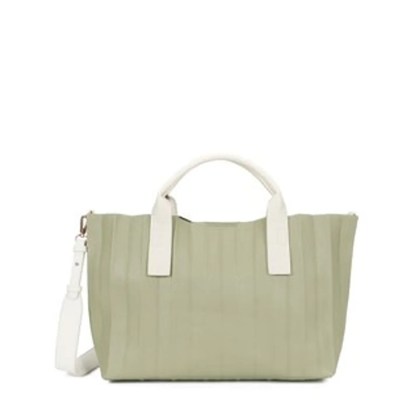 Sac cabas rectangulaire plissé finitions élégantes 1