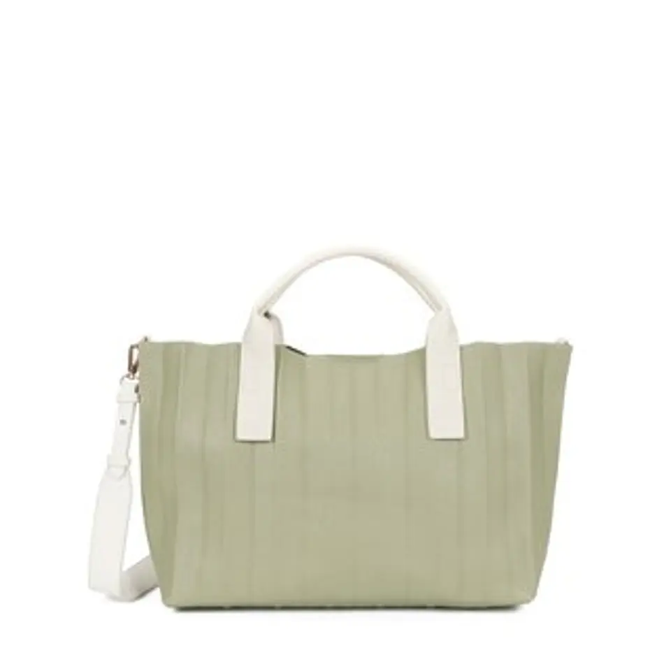 Sac cabas rectangulaire plissé finitions élégantes 1