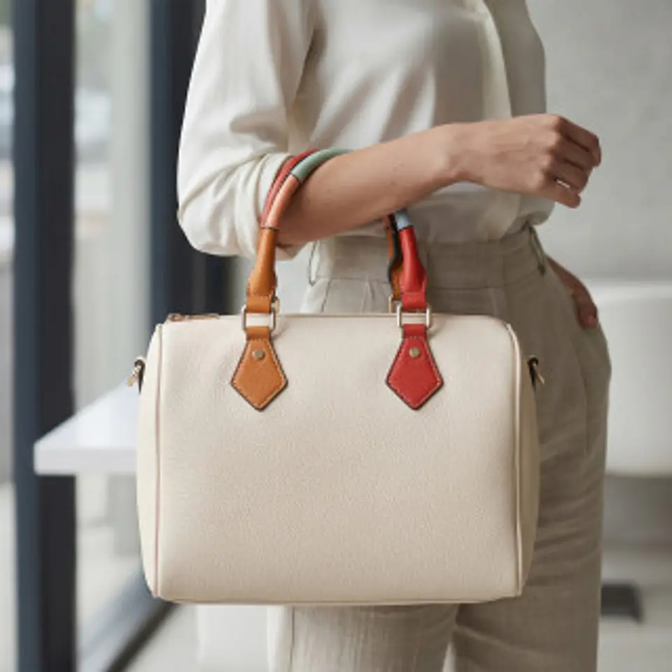 Sac bandoulière tendance sangle multicolore amovible 1