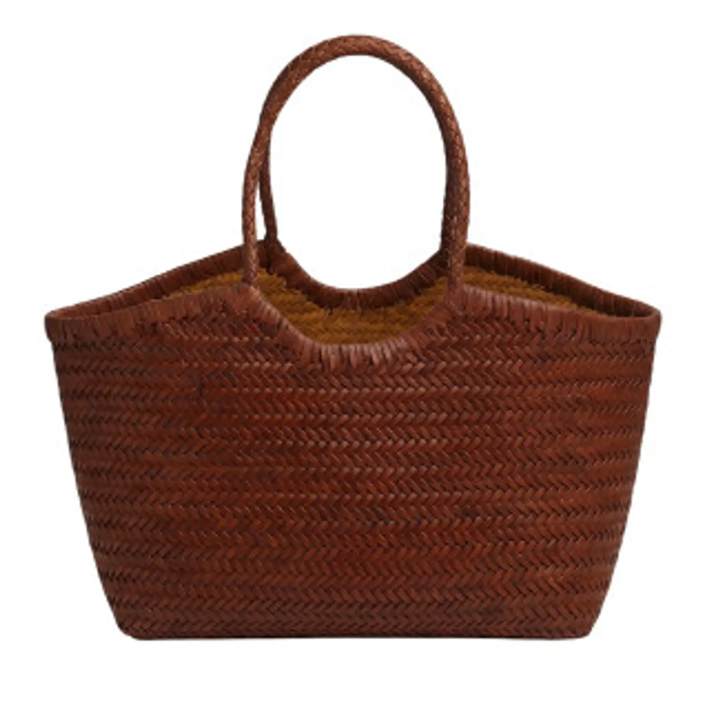 Sac cabas en cuir véritable texture grainée 1
