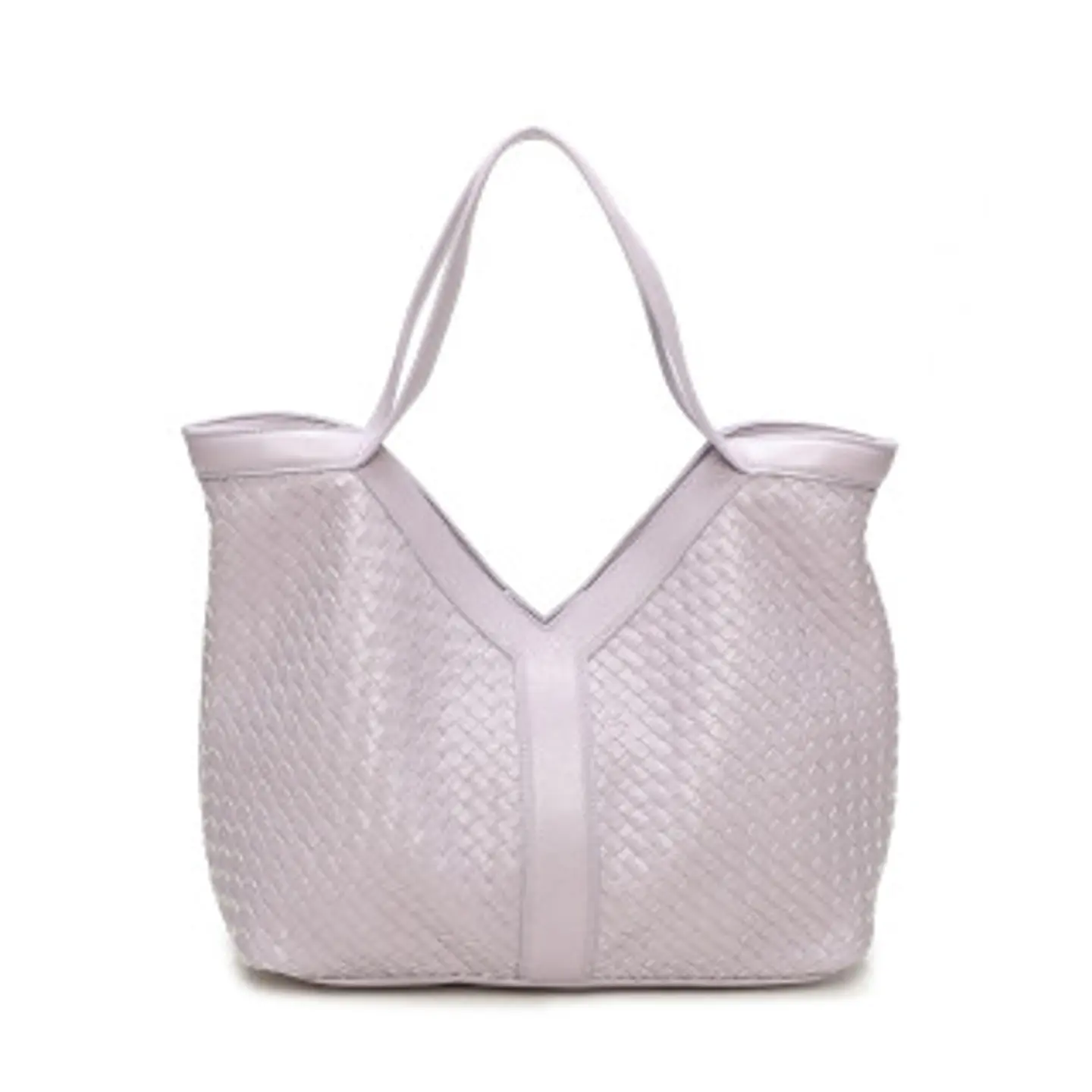 Sac cabas tressé géométrique design exclusif 1
