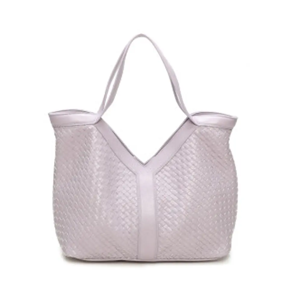 Sac cabas tressé géométrique design exclusif 1