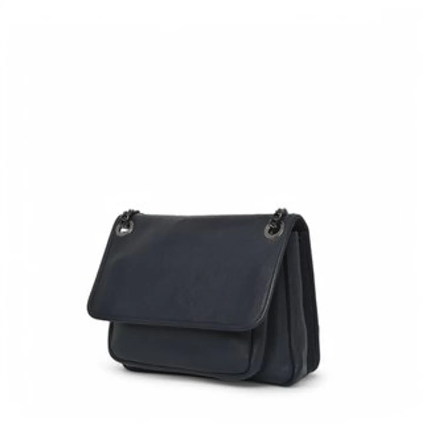 Sac porté épaule classique en cuir véritable authentique 1