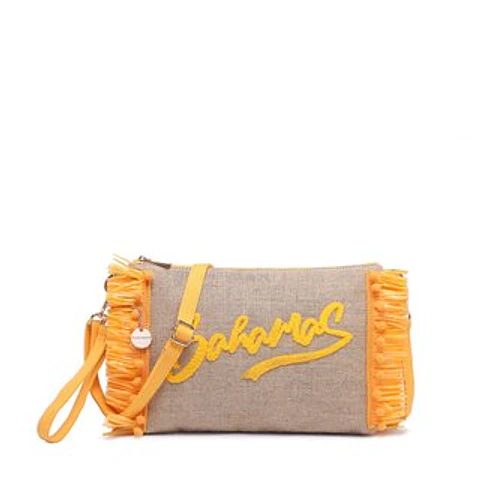 Sac cabas en raphia brodé bahamas style caraïbes
