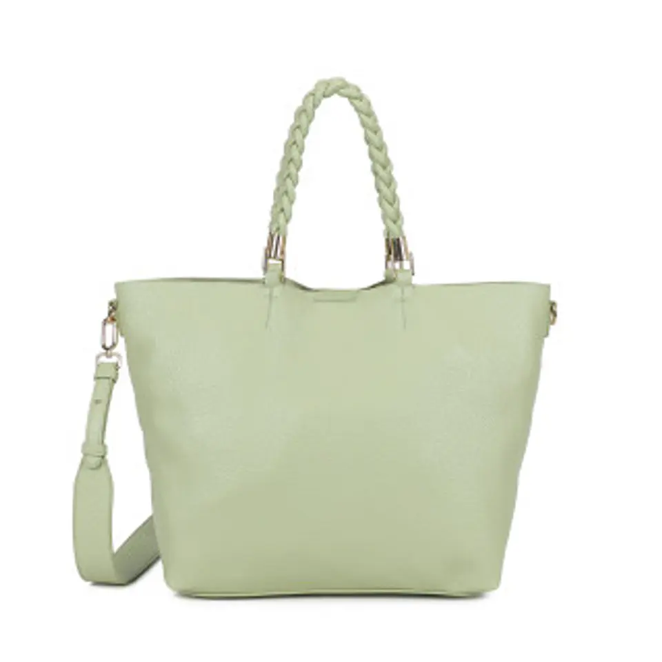 Sac cabas grande capacité anse entrelacée style chic 1