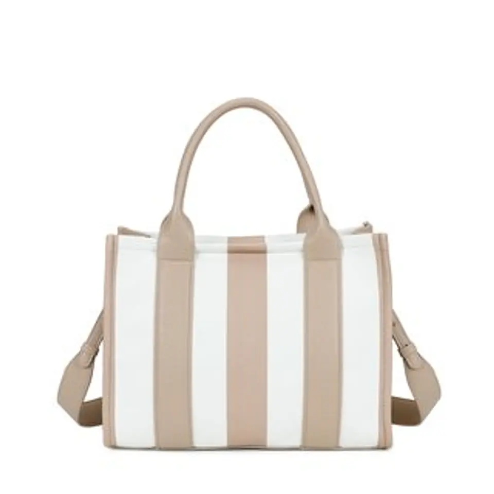 Sac cabas à rayures design marin texture douce 1