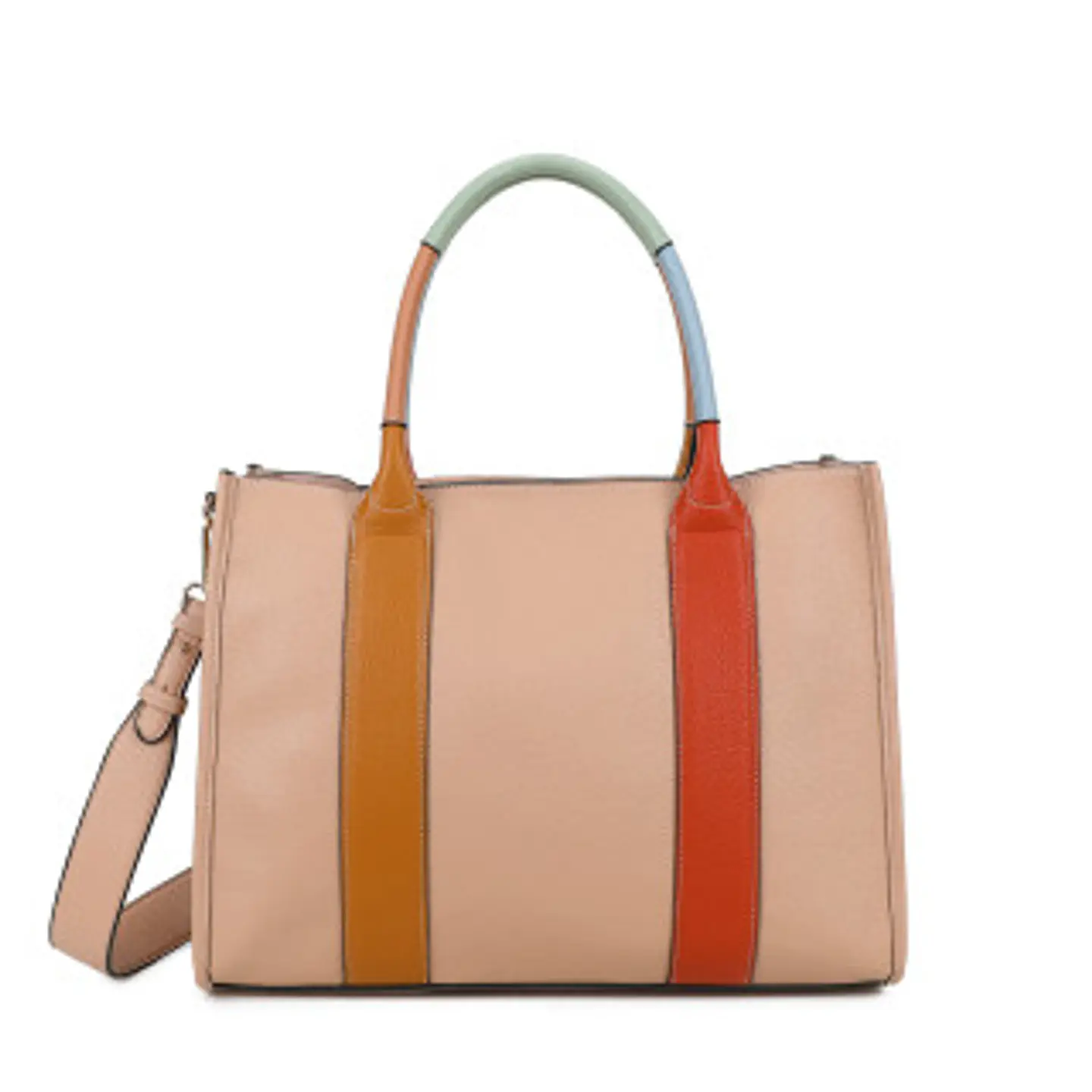 Cabas estival multicolore style bohème 1