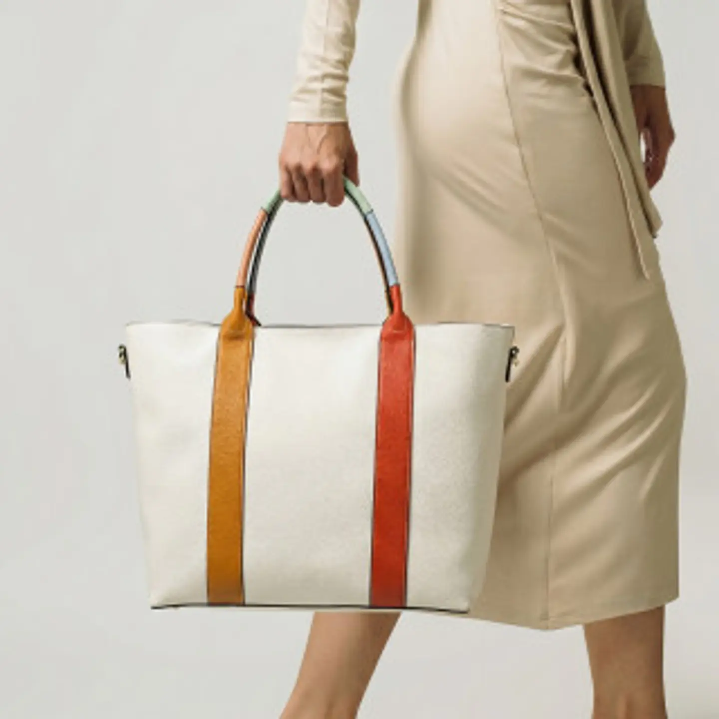 Grand cabas multicolore pour le shopping 1