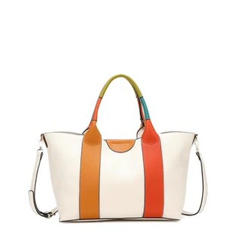 Grand sac fourre-tout motifs bariolés