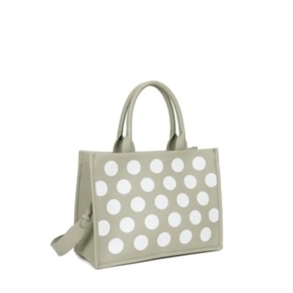 Sac cabas fantaisie motif à pois rétro 1