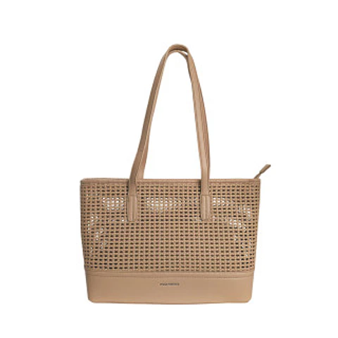 Sac shopping original cuir ajouré petits trous