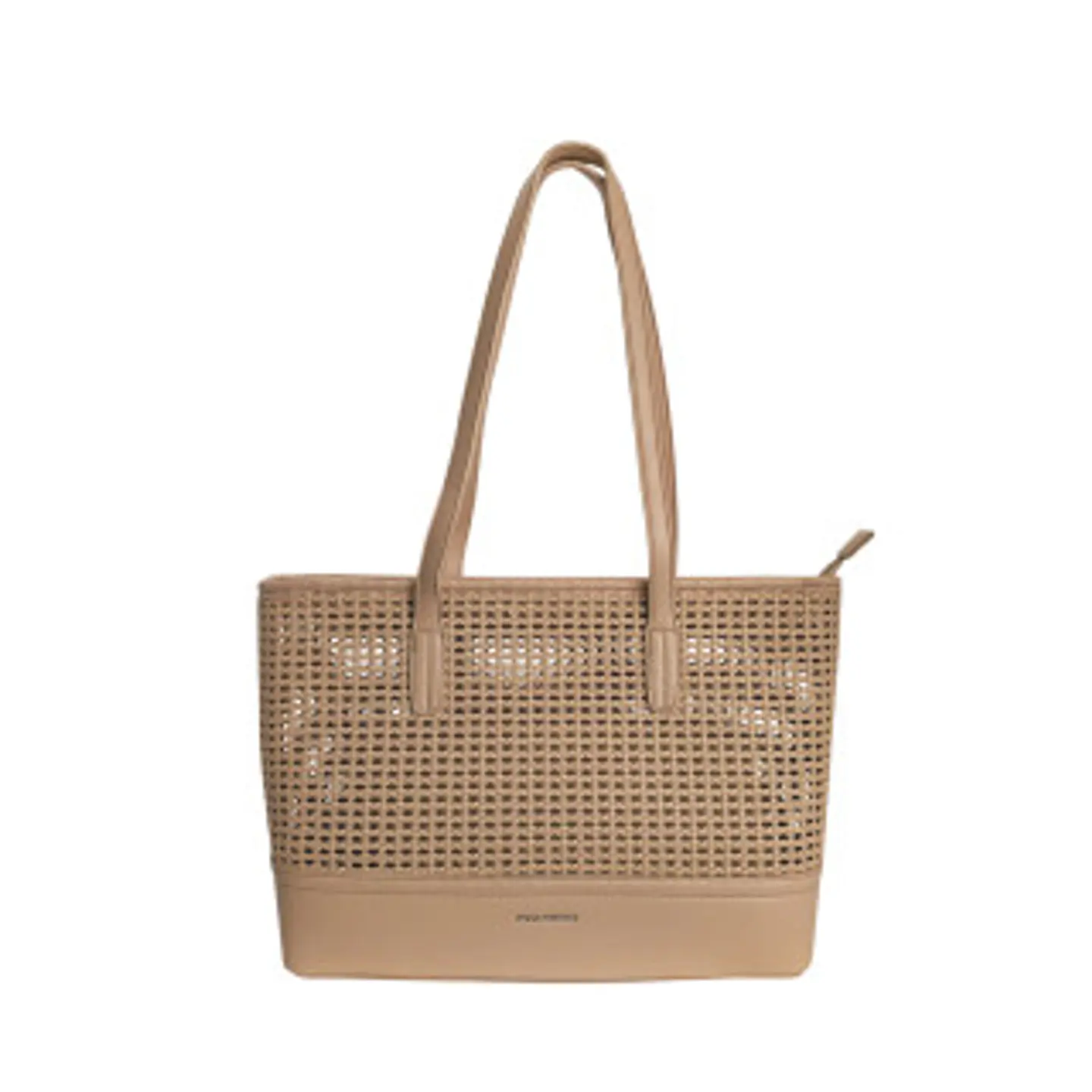 Sac shopping original cuir ajouré petits trous 1