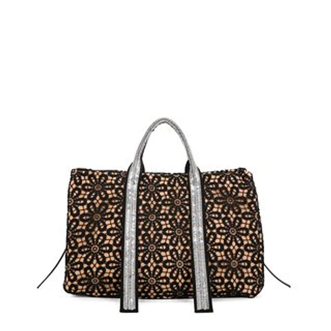 Sac cabas glamour rubans brillants strass