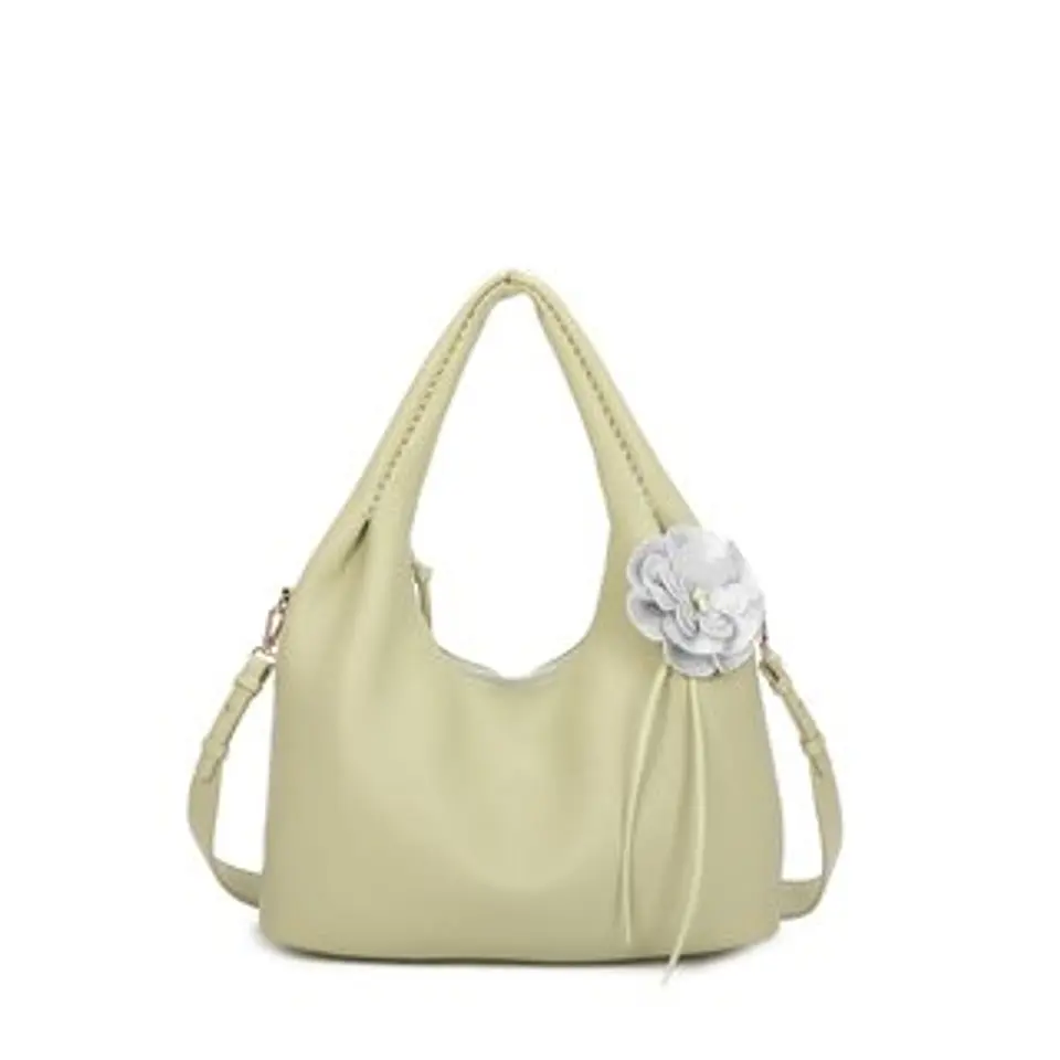 Sac cabas motif floral fermeture zippée 1