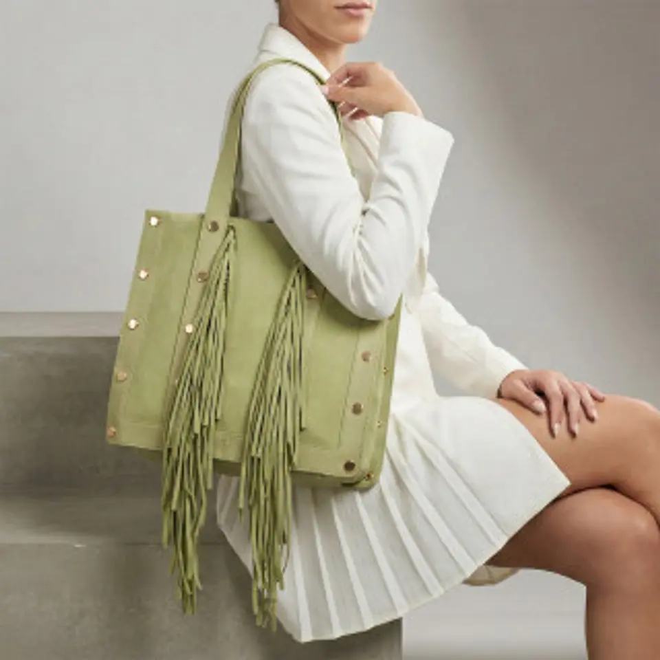 Sac cabas franges style folk bohème 1