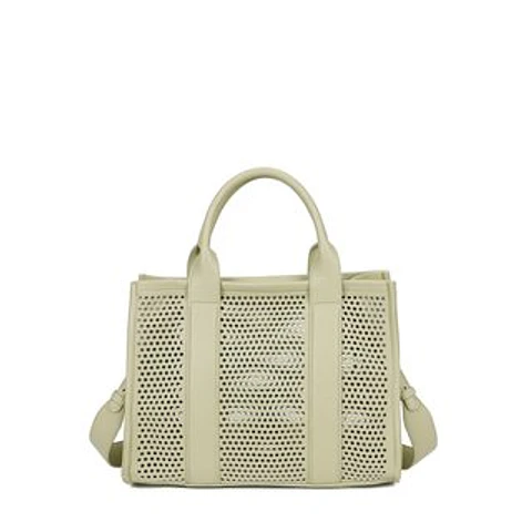 Sac cabas ajouré texture géométrique légère