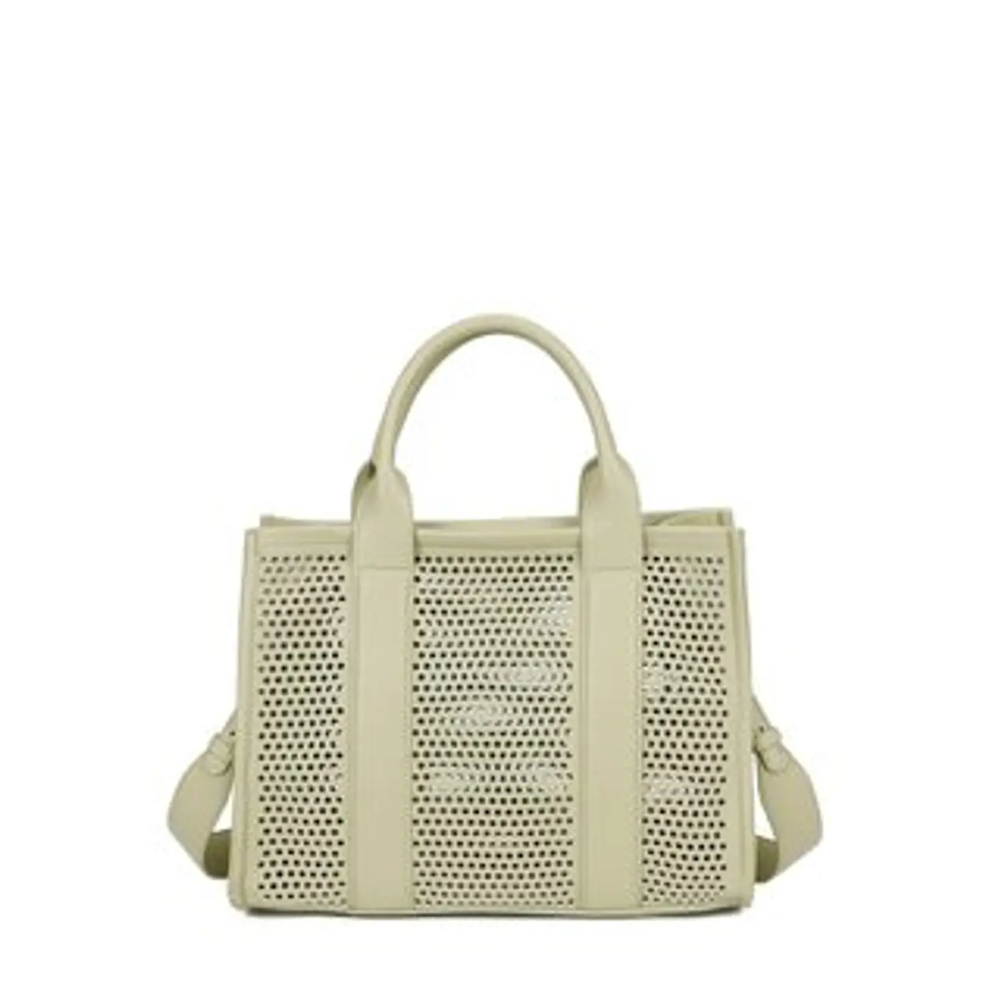 Sac cabas ajouré texture géométrique légère 1