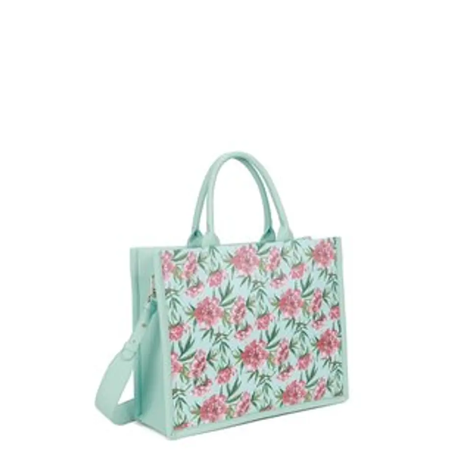 Sac de ville imprimé fleurs délicates 1
