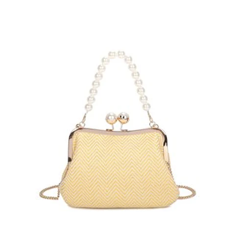 Sac à main élégant anse nacre nacre véritable luxe