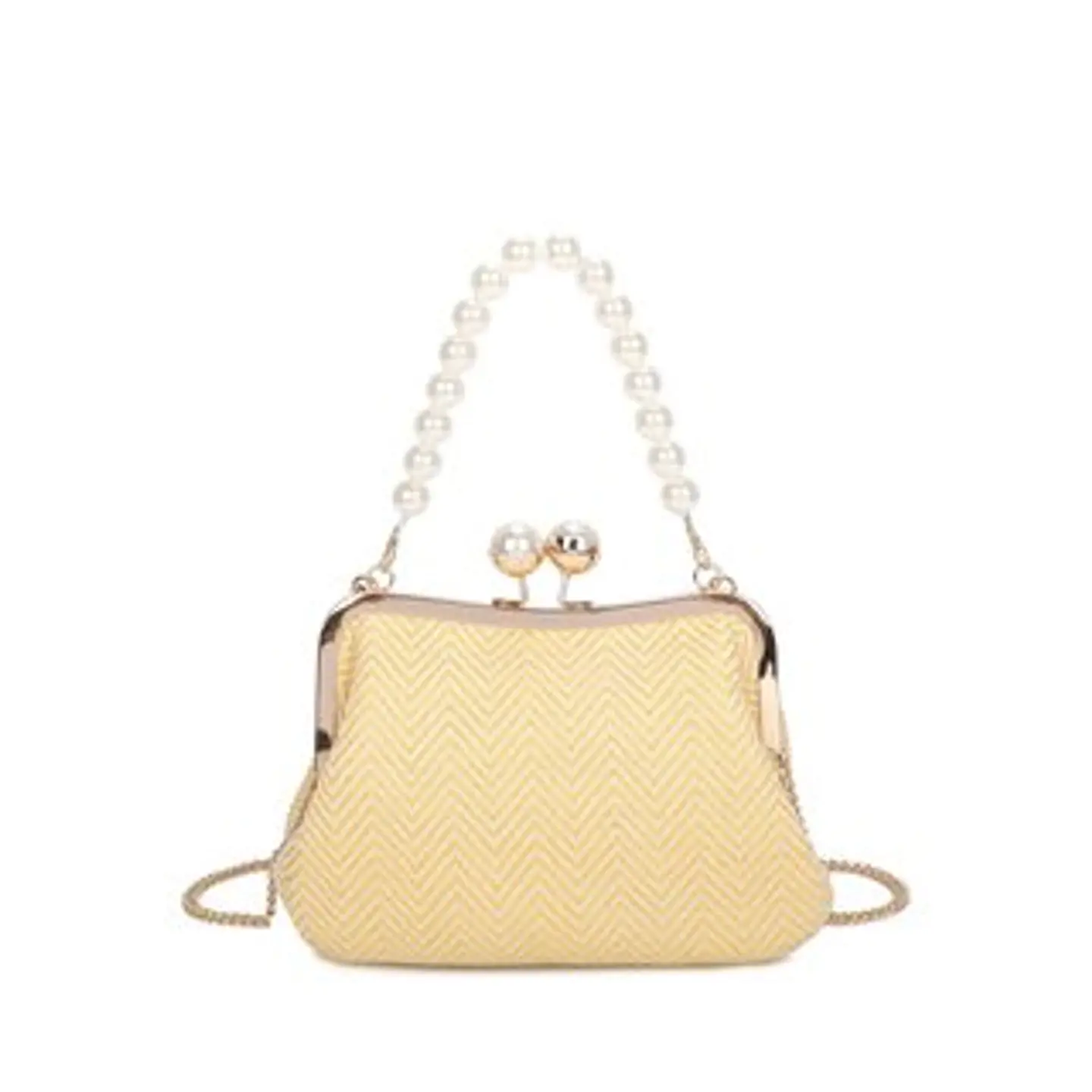 Sac à main élégant anse nacre nacre véritable luxe 1