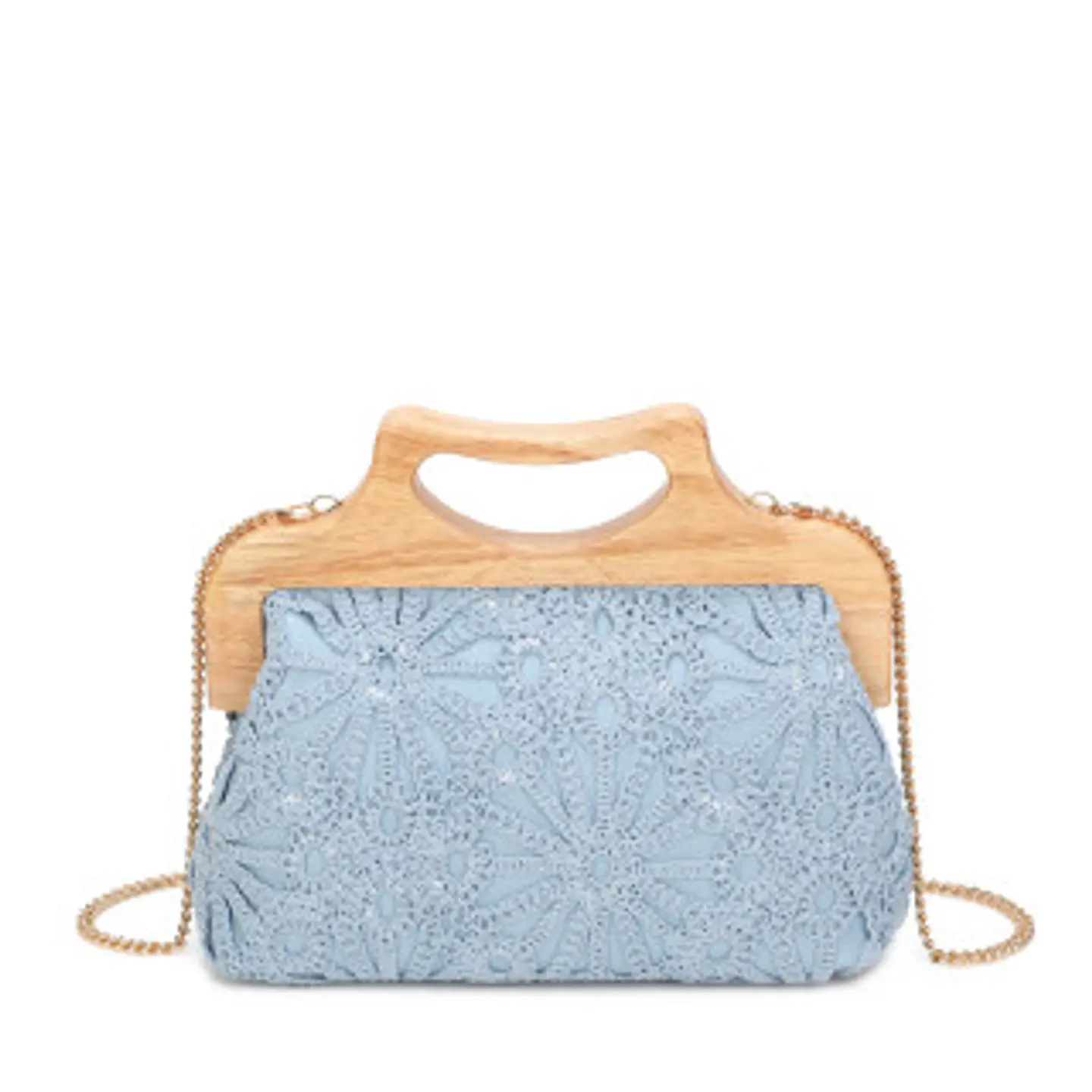 Sac à main dentelle blanche broderie fine ajourée 1