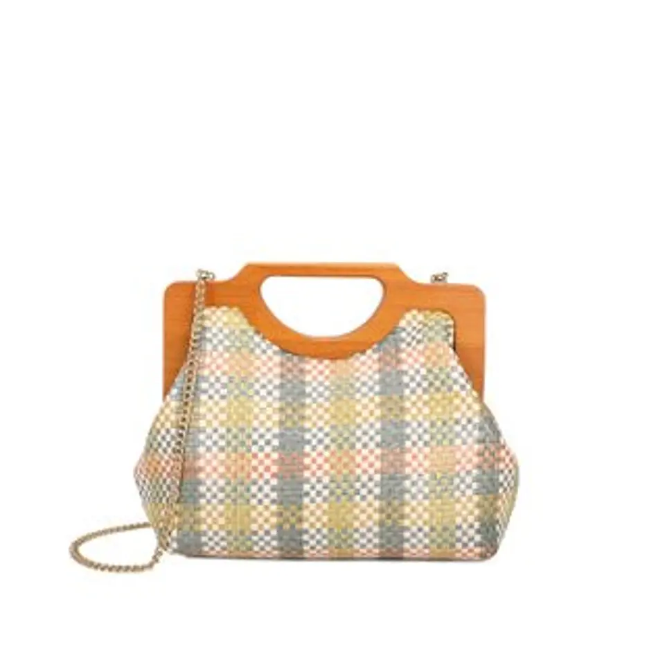 Sac à main raphia premium anse rigide tressée 1