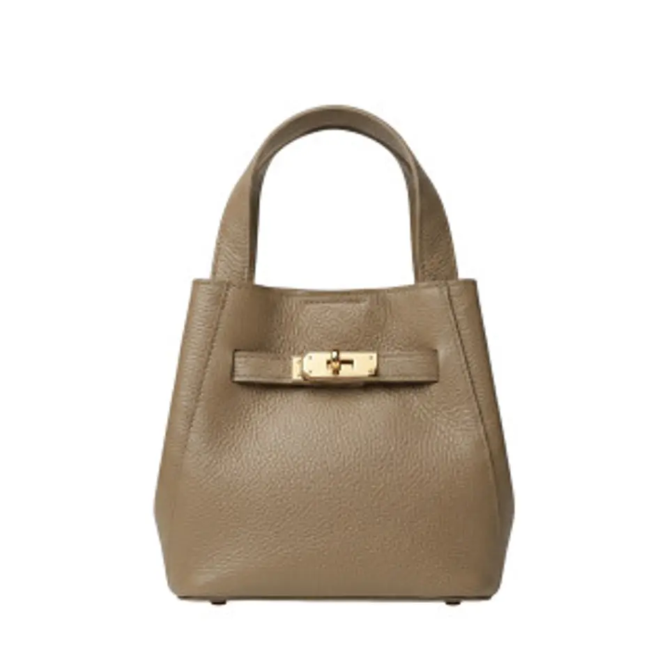 Sac à main cuir véritable texture grainée luxe 1
