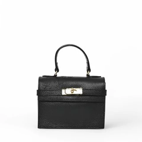 Sac à main rigide cuir saffiano haute résistance