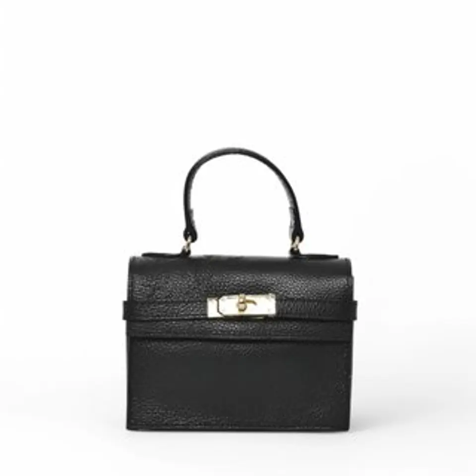 Sac à main rigide cuir saffiano haute résistance 1