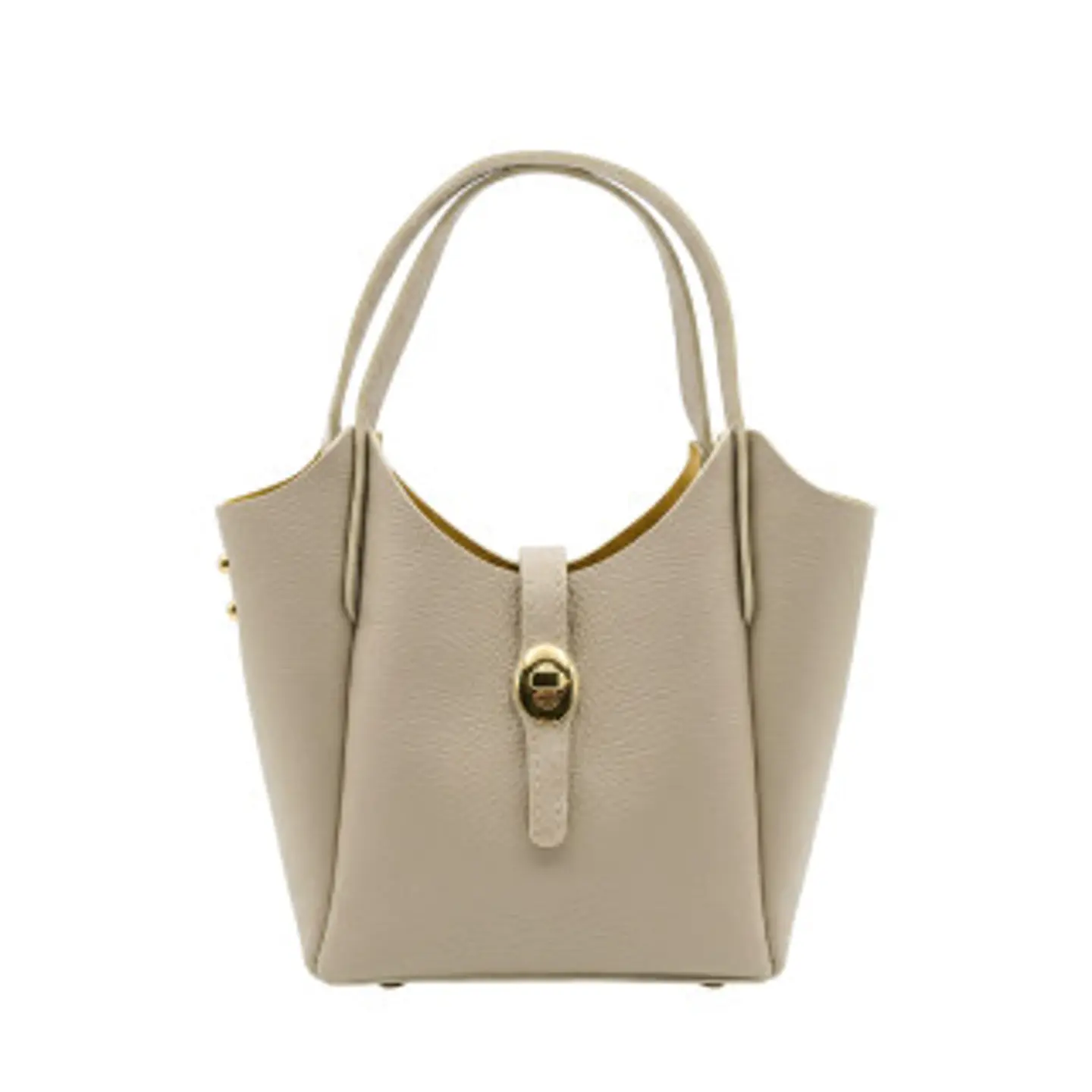 Sac bandoulière de luxe cuir pleine fleur boucle design 1