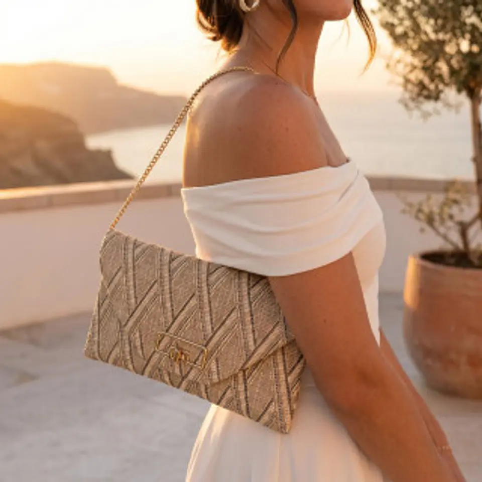 Sac à main dentelle blanche broderie fine ajourée romantique 1