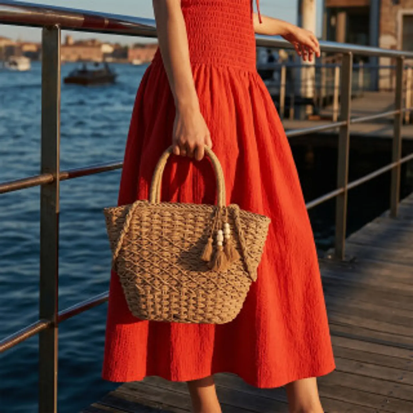 Sac à main paille sophistiqué bijou de sac suspendu exclusif 1