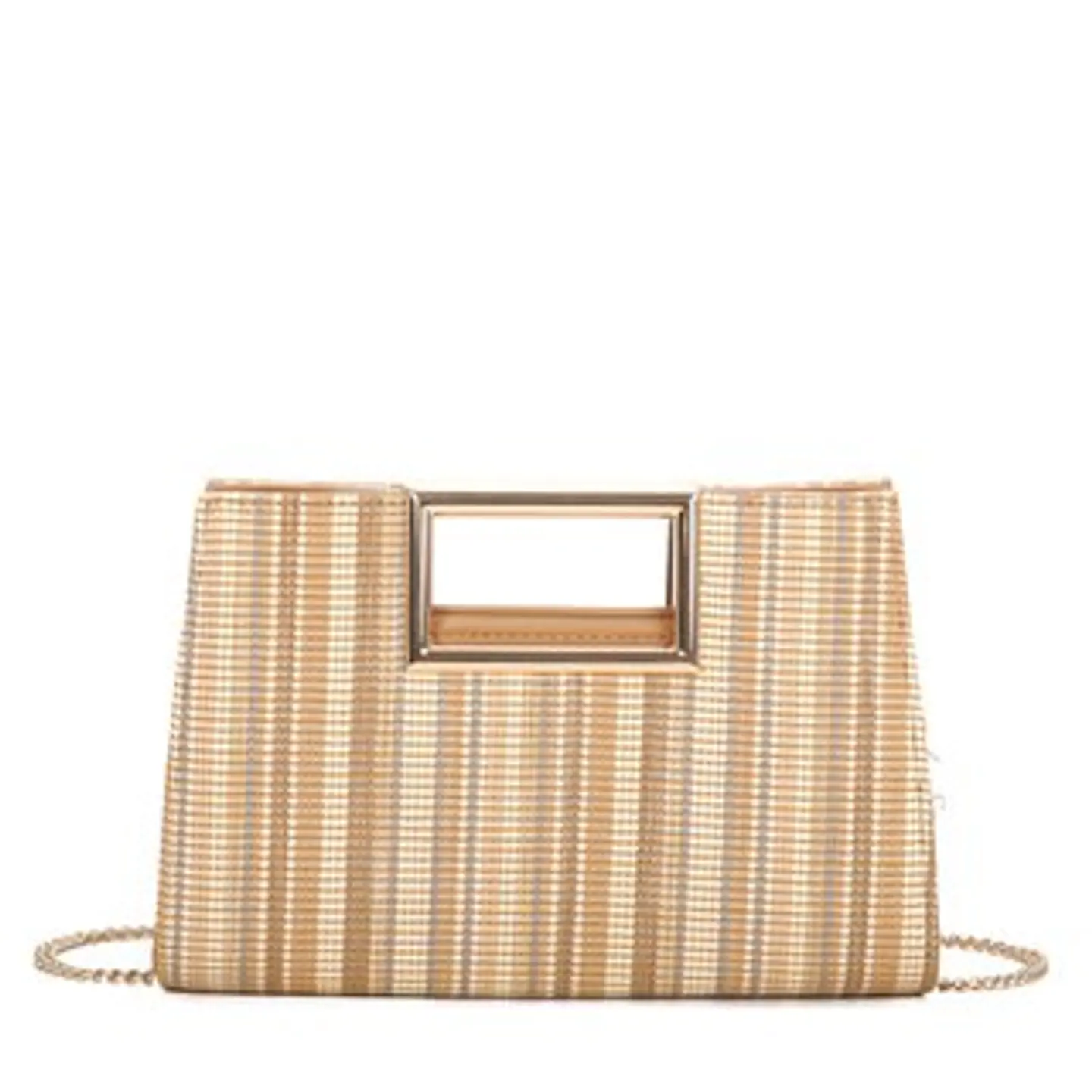 Sac à main raphia bicolore design contemporain working girl 1