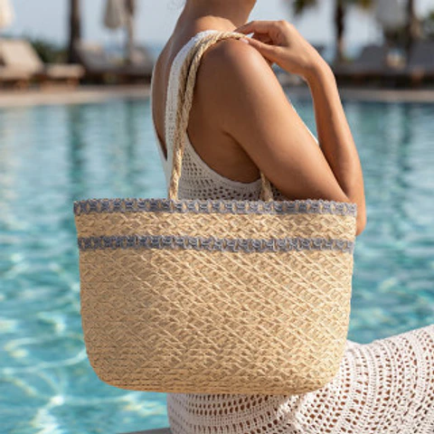 Sac bandoulière en raphia sangle sangle amovible réglable liberté mouvement
