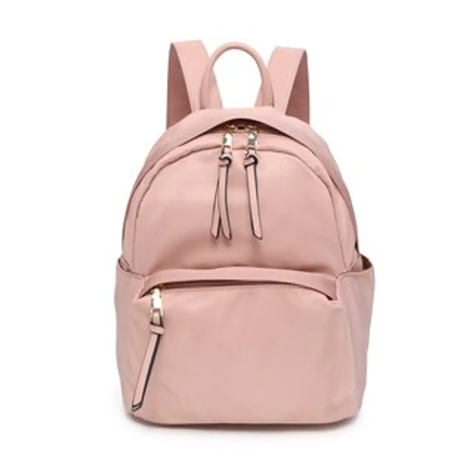 Sac à dos en nylon avec poche extérieure accessible zippée moderne 1