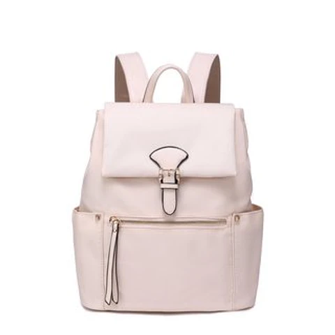 Sac à dos en nylon contemporain fermeture à boucle métallique robuste 