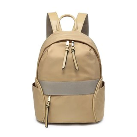 Sac à dos de ville nylon poche extérieure accessible zippée moderne