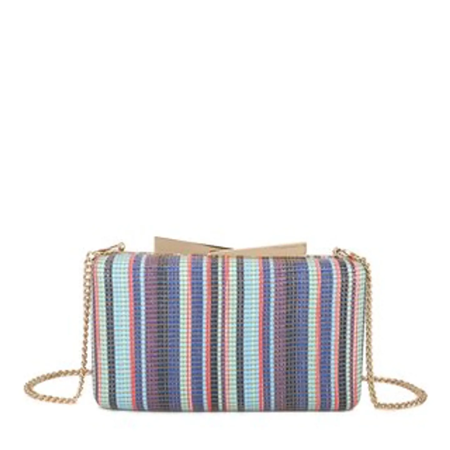 Pochette raphia femme dragonne poignet amovible tressage bohème fait hand 1